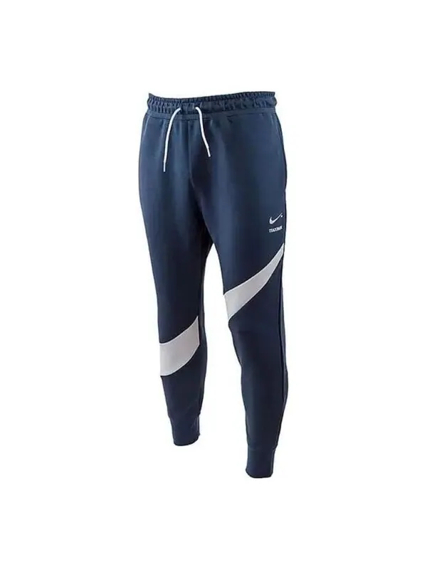 Брюки sportswear swoosh tech sweatpants 'blue' Nike — изображение 1 из 3, синий/мульти