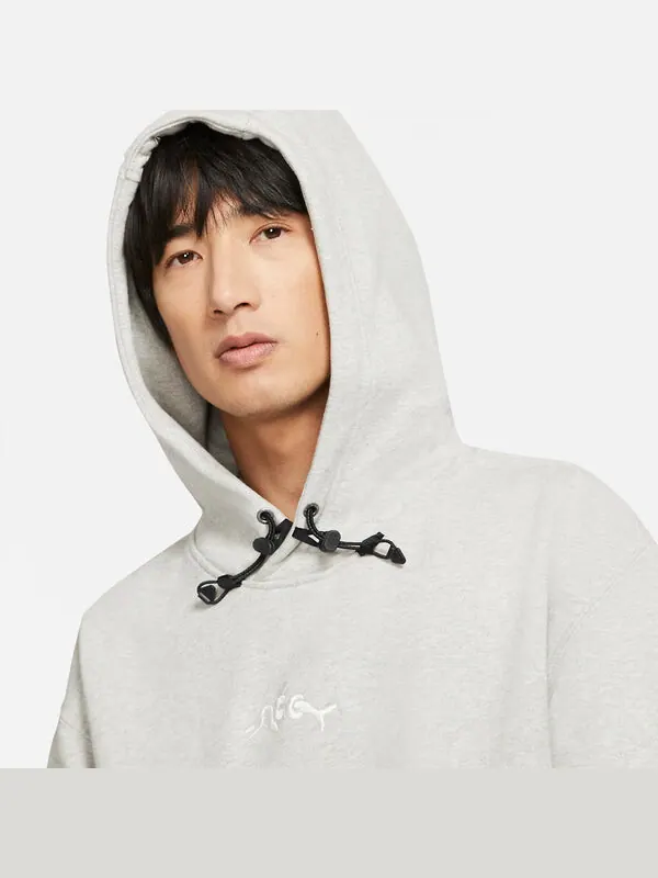 Толстовка Nike ACG Dolphin Hoodie 'Grey White' — изображение 3 из 4, серый/белый