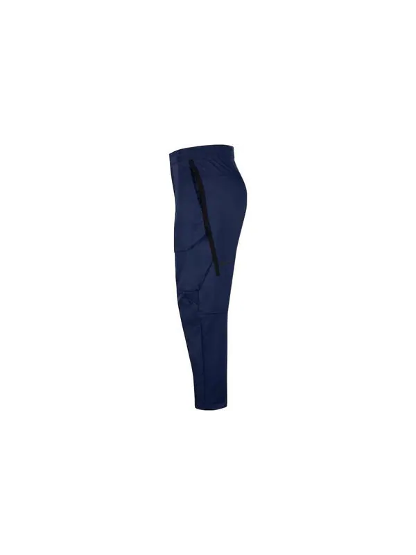Брюки men's solid color button straight sports pants/trousers/joggers autumn blue Nike — изображение 2 из 3, мульти