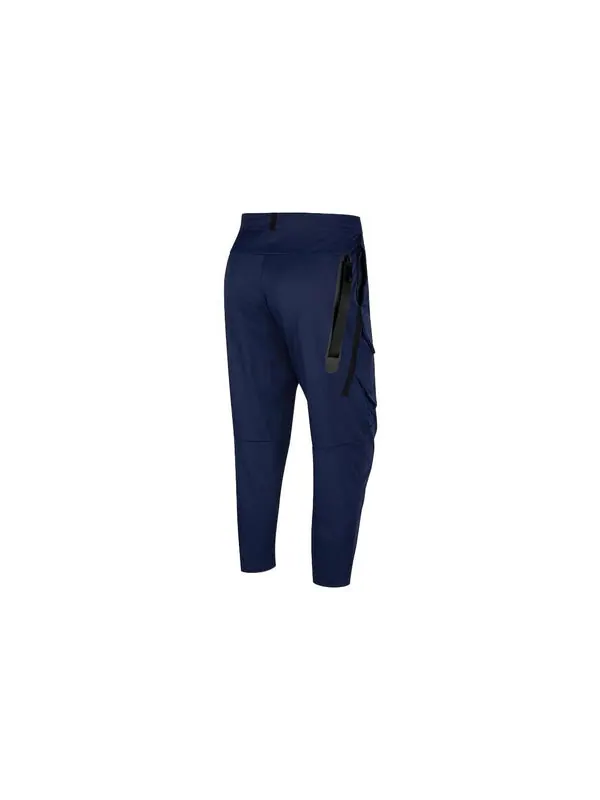 Брюки men's solid color button straight sports pants/trousers/joggers autumn blue Nike — изображение 3 из 3, мульти