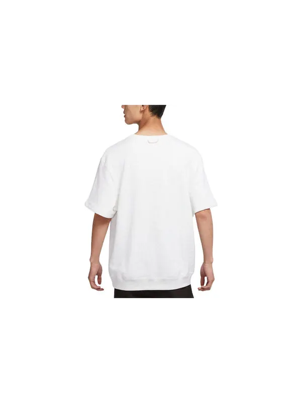 Футболка Nike Solid Color Pocket Skateboard Sports Round Neck Short Sleeve Unisex White — изображение 2 из 3, мульти