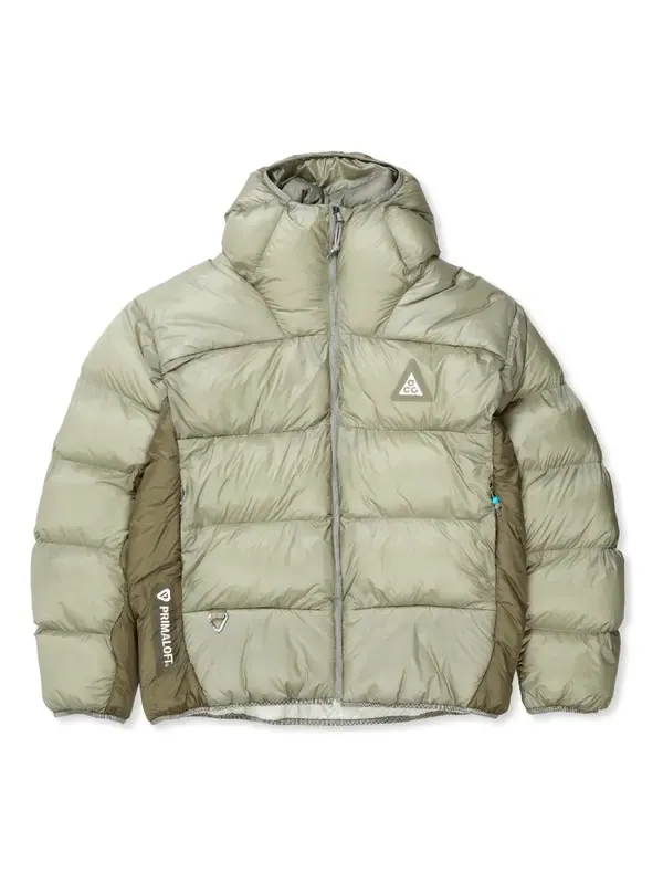 Куртка Nike ACG Lunar Lake Puffer Jacket 'Light Army' — изображение 1 из 4, светлый/оливковый/белый
