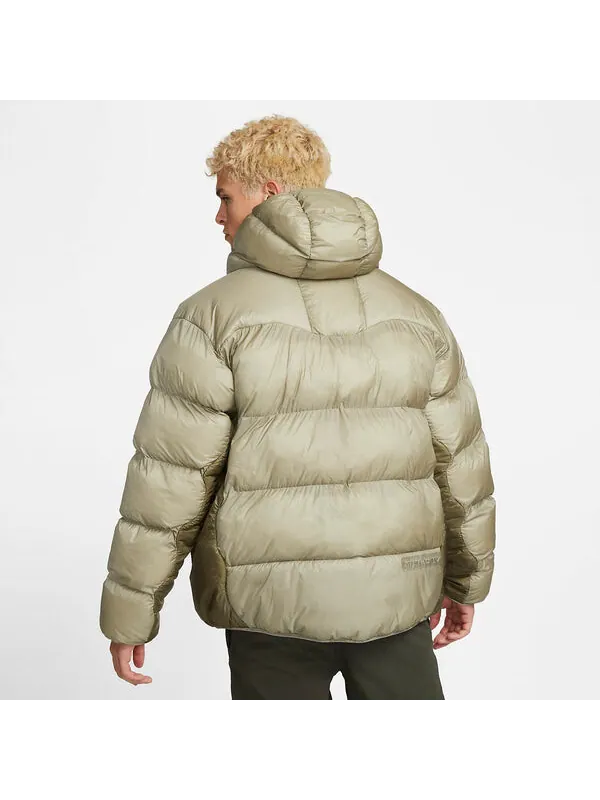Куртка Nike ACG Lunar Lake Puffer Jacket 'Light Army' — изображение 3 из 4, светлый/оливковый/белый