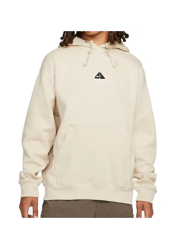 Толстовка Nike ACG Therma-FIT Fleece Pullover Hoodie 'Light Beige' — изображение 1 из 4, светлый бежевый