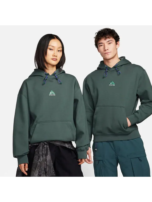 Толстовка acg therma fit флисовый пуловер с капюшоном Nike — изображение 2 из 4, винтажный зеленый/белый