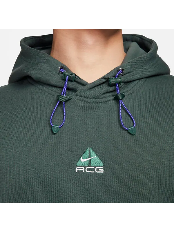 Толстовка acg therma fit флисовый пуловер с капюшоном Nike — изображение 4 из 4, винтажный зеленый/белый