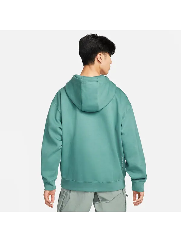 Толстовка Nike ACG Fleece Logo Hoodie 'Green' — изображение 2 из 4, зеленый