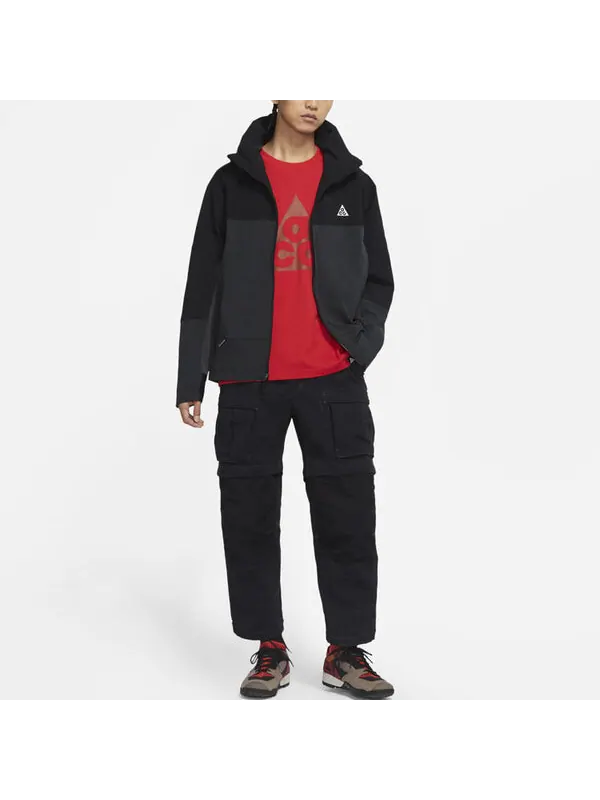 Куртка Nike Acg sun Farer Outdoor Solid Color Sports Hooded Jacket Black — изображение 3 из 3, черный