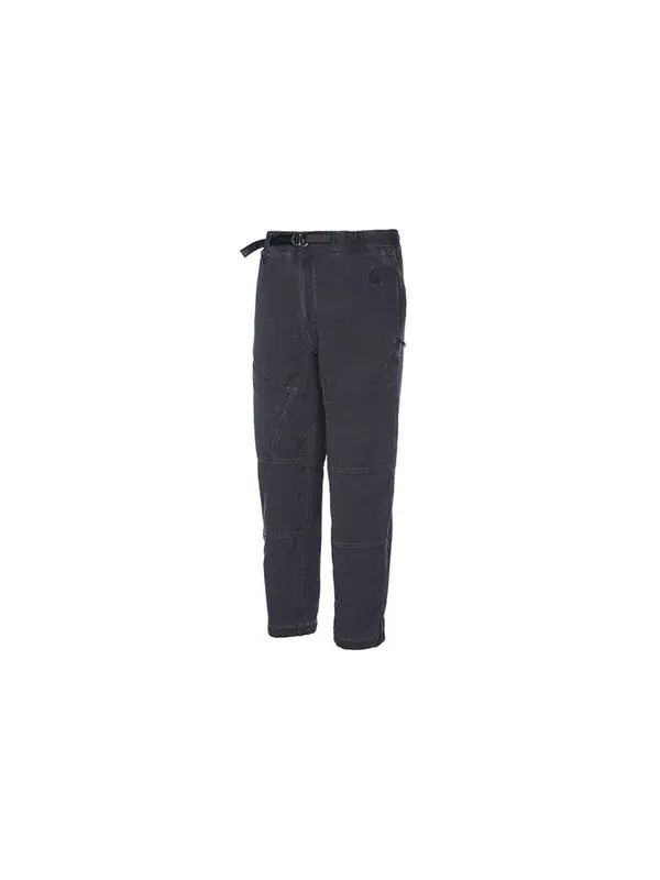 Брюки men's acg ease solid color loose lacing cropped casual pants/trousers autumn black Nike — изображение 2 из 4, черный