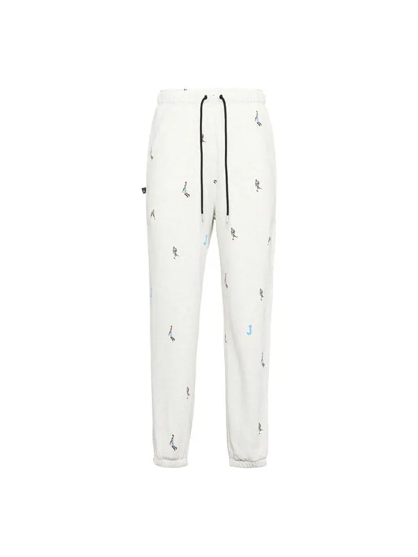 Брюки Air Jordan Essentials Funny Pattern Knit Bundle Feet Sports Pants 'White' — изображение 1 из 4, белый