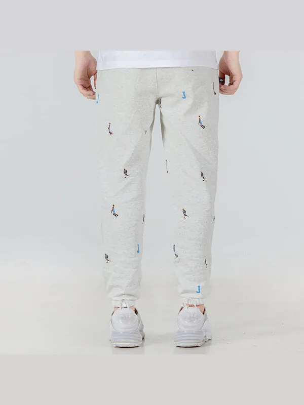 Брюки Air Jordan Essentials Funny Pattern Knit Bundle Feet Sports Pants 'White' — изображение 4 из 4, белый