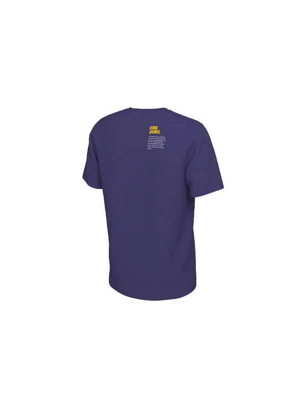 Футболка Nike x NBA Lebron James Select Pattern Printing Casual Sport Short Sleeve Men's Purple — изображение 2 из 2