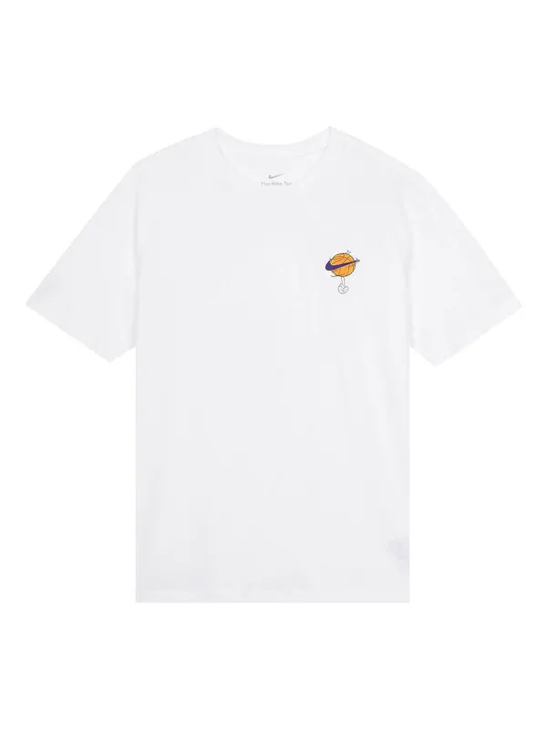 Футболка x space jam crossover большие спортивные с круглым вырезом с коротким рукавом Nike — изображение 1 из 3, белый