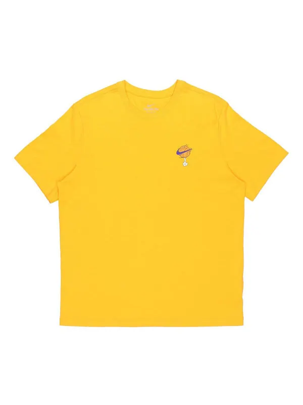 Футболка x space jam crossover cartoon printing sports round neck short sleeve gold color Nike — изображение 1 из 4, золото