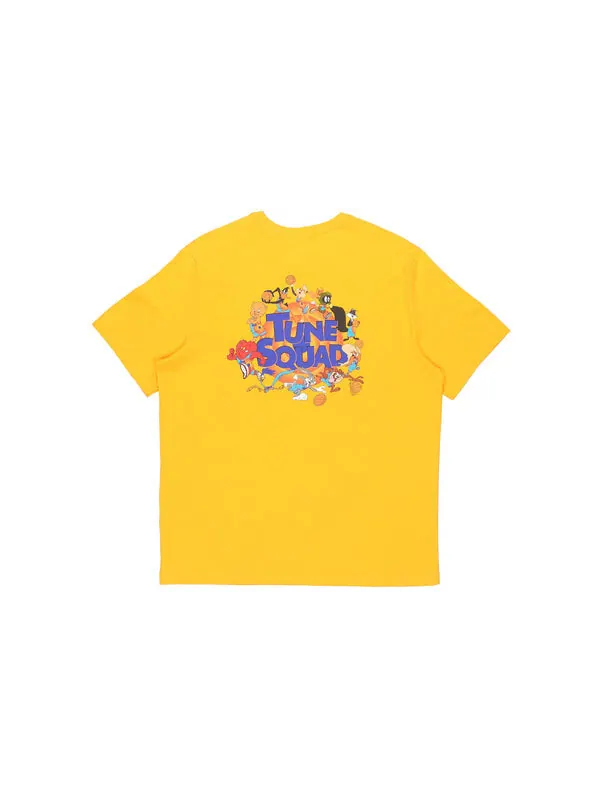 Футболка x space jam crossover cartoon printing sports round neck short sleeve gold color Nike — изображение 2 из 4, золото
