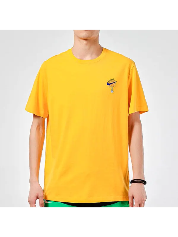 Футболка x space jam crossover cartoon printing sports round neck short sleeve gold color Nike — изображение 3 из 4, золото