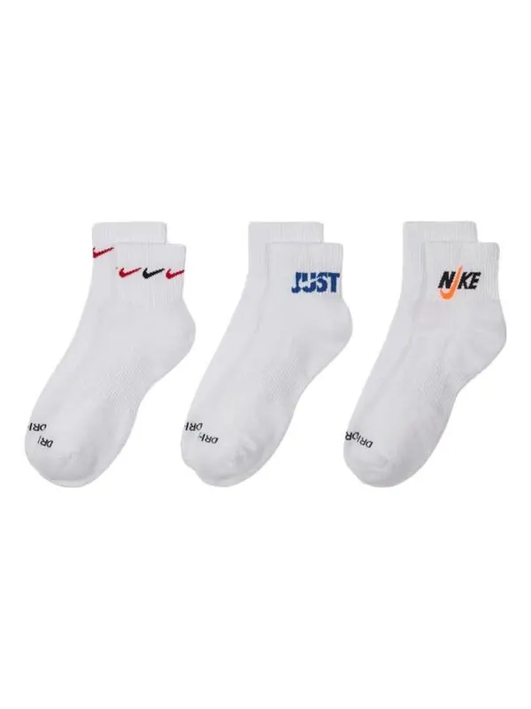 Носки Nike Everyday Plus Cushioned Training Ankle Socks 3 Pairs 'White' — изображение 1 из 2, белый