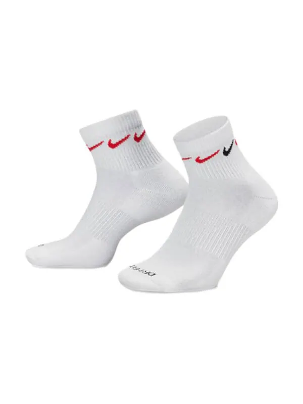 Носки Nike Everyday Plus Cushioned Training Ankle Socks 3 Pairs 'White' — изображение 2 из 2, белый