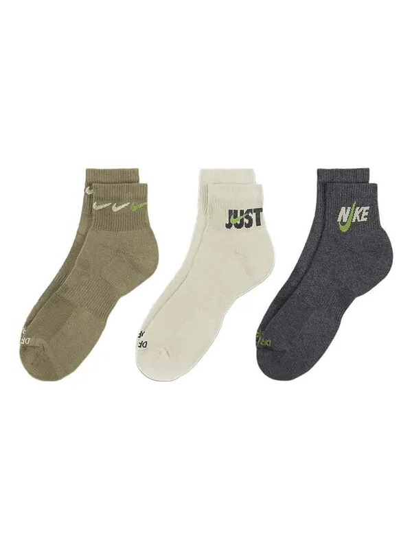 Носки Nike Everyday Plus padded ankle training tights 'Olive White Black' — изображение 1 из 2, мульти