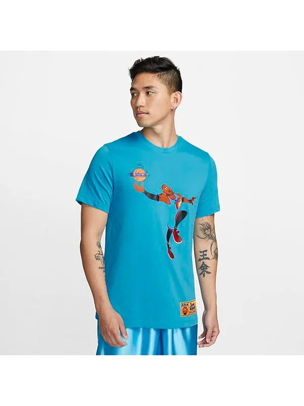 Футболка Nike LeBron x Space Jam A Legacy Tune Squad T-Shirt 'Light Blue Fury' — изображение 2 из 4, светлый синий