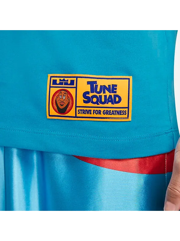 Футболка Nike LeBron x Space Jam A Legacy Tune Squad T-Shirt 'Light Blue Fury' — изображение 4 из 4, светлый синий