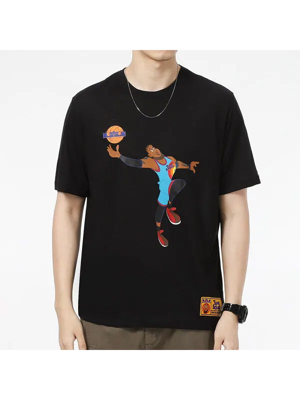 Футболка Nike Space Jam 2 Sports Short Sleeve Men's Black — изображение 3 из 4, черный