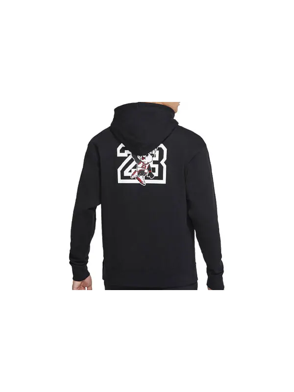 Толстовка Men's Air Jordan Casual Sports Drawstring Black — изображение 4 из 4, черный