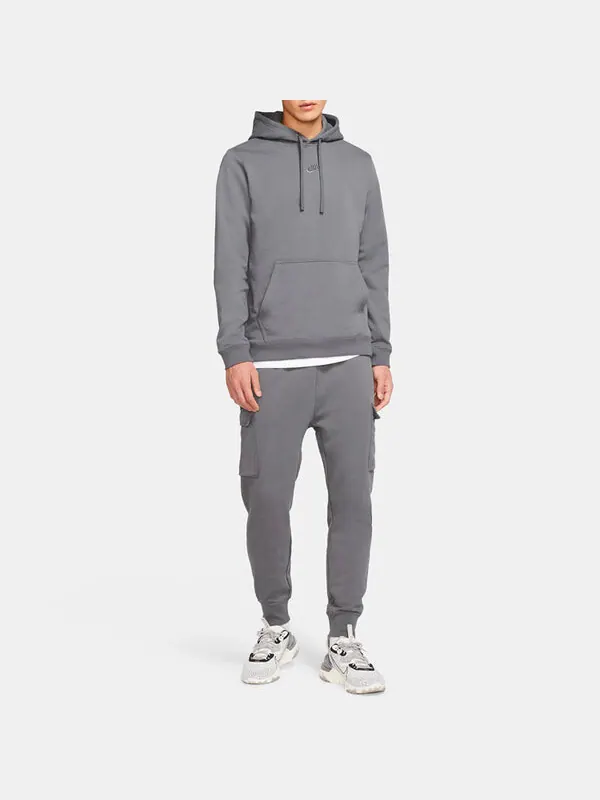 Толстовка Men's Nike Athleisure Casual Sports Iron Gray — изображение 3 из 3, серый