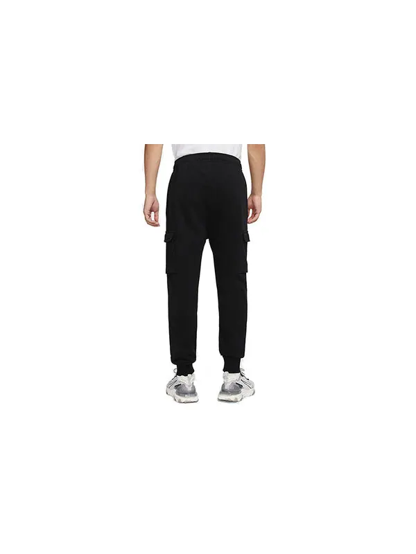 Брюки sportswear club cargo casual jogger pants black Nike — изображение 2 из 3, черный