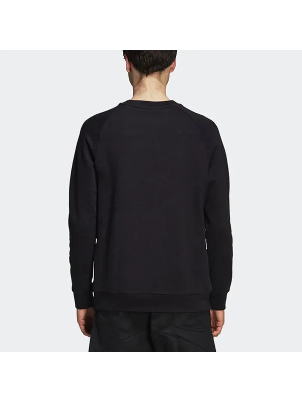 Толстовка adidas originals Sports Round Neck Pullover Black — изображение 4 из 4, черный