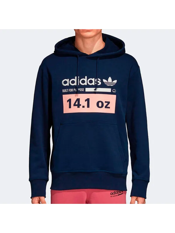 Толстовка adidas originals Kaval Oth Hoody Pullover Blue — изображение 3 из 4, синий