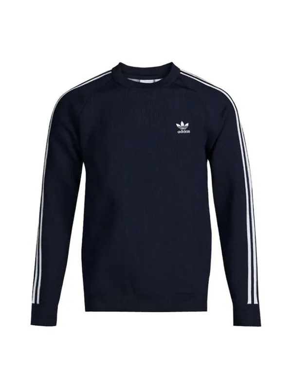 Толстовка originals knit crew 'collegiate navy' Adidas — изображение 1 из 4, синий