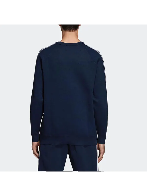 Толстовка originals knit crew 'collegiate navy' Adidas — изображение 4 из 4, синий