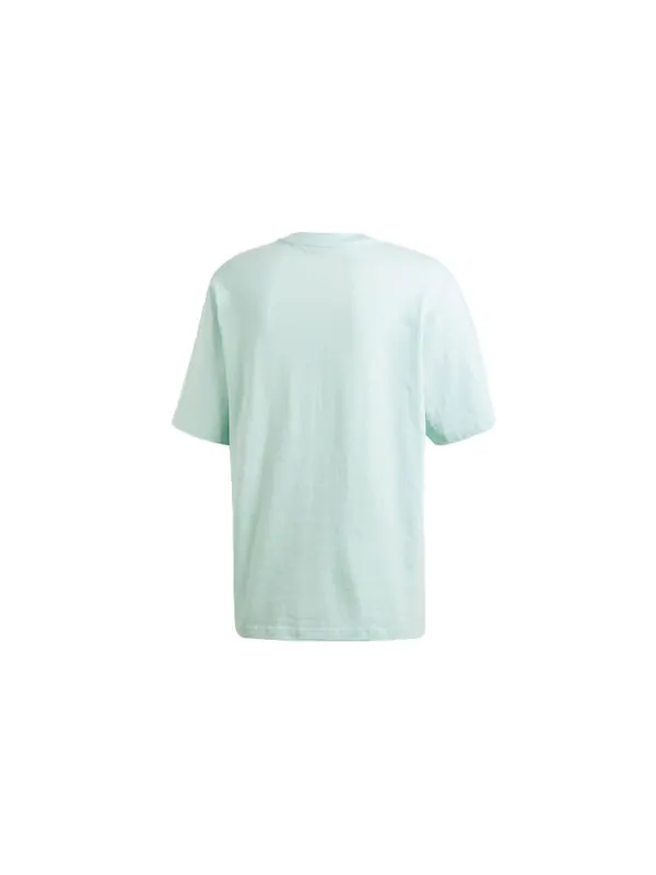 Футболка originals large logo printing round neck short sleeve mint green Adidas — изображение 2 из 4, зеленый