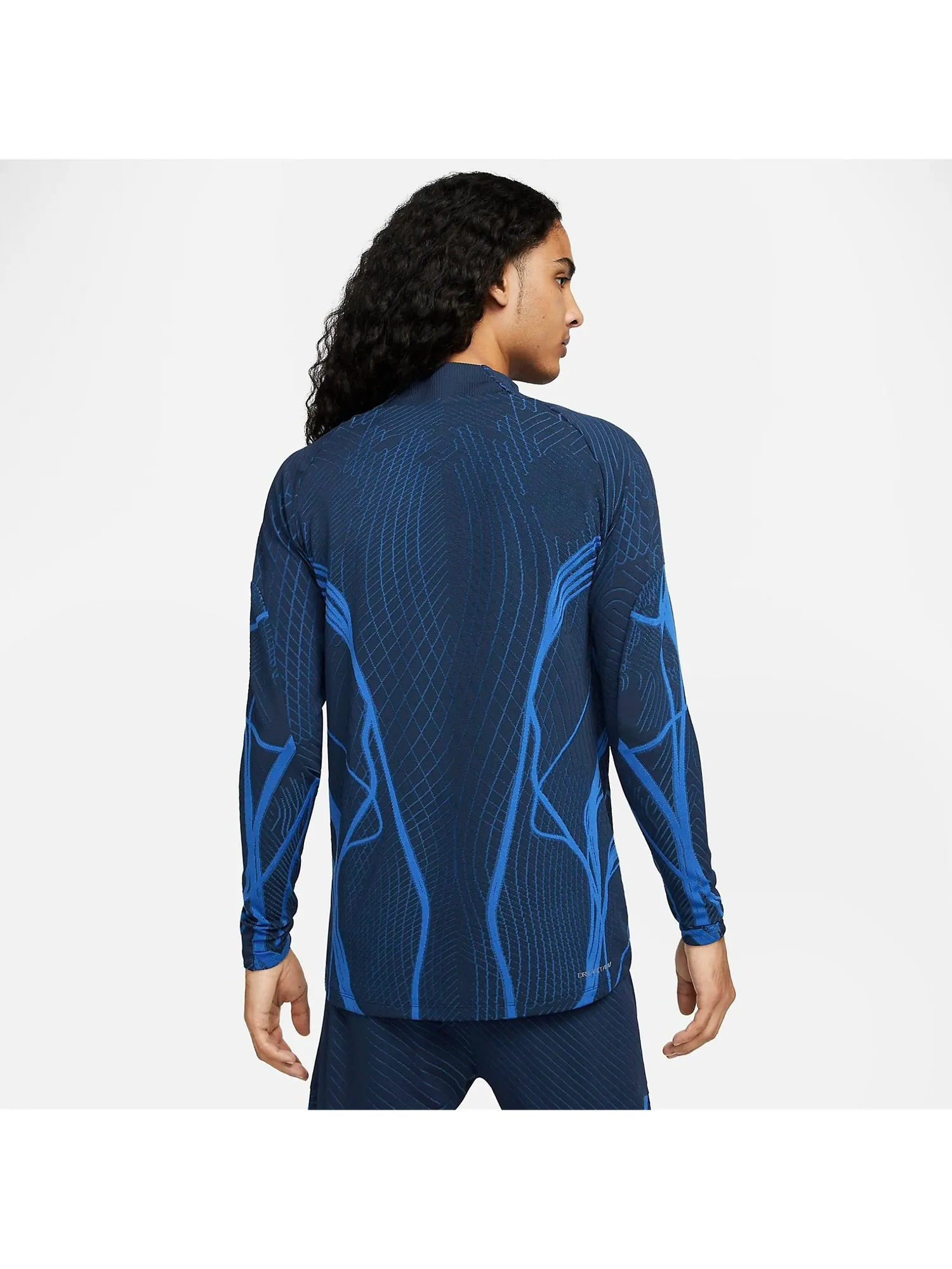 Спортивный топ Nike France Dri-fit ADV Elite 1/4 Zip Strike Drill Top 'Blue' DH6423-410 — изображение 5 из 5, синий