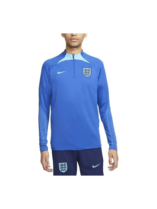 Футболка england dri fit strike 1 4 zip l s drilling top Nike — изображение 1 из 3, синий