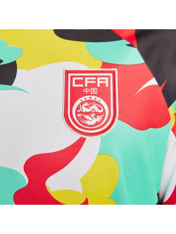 Футболка dri fit china pre match футбольная майка Nike, мульитколор — изображение 3 из 4, мульти