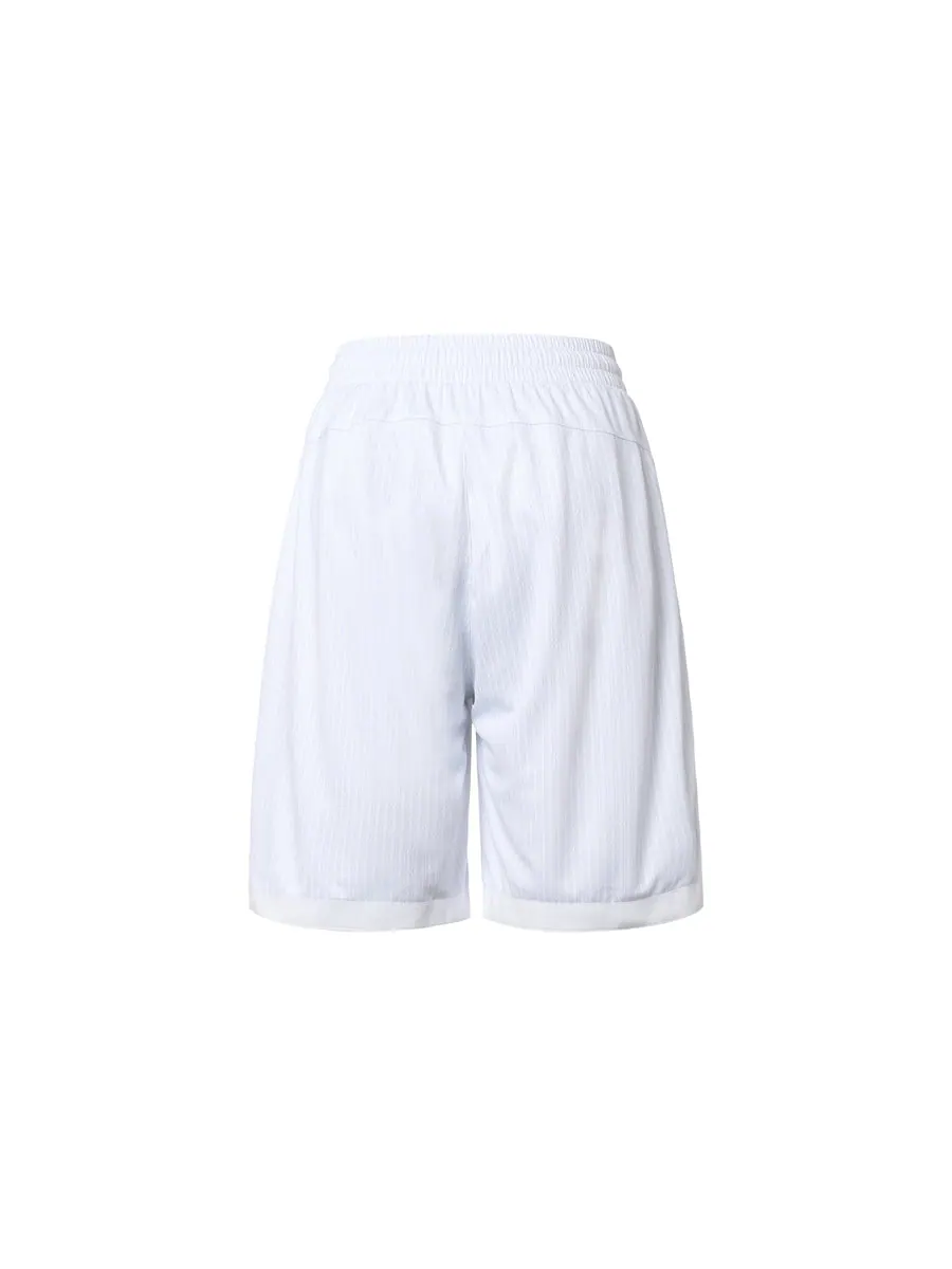 Спортивные шорты Nike Air x Kim Jones Crossover Reflective Logo Stripe Sports Shorts Asia Edition Unisex White, белый