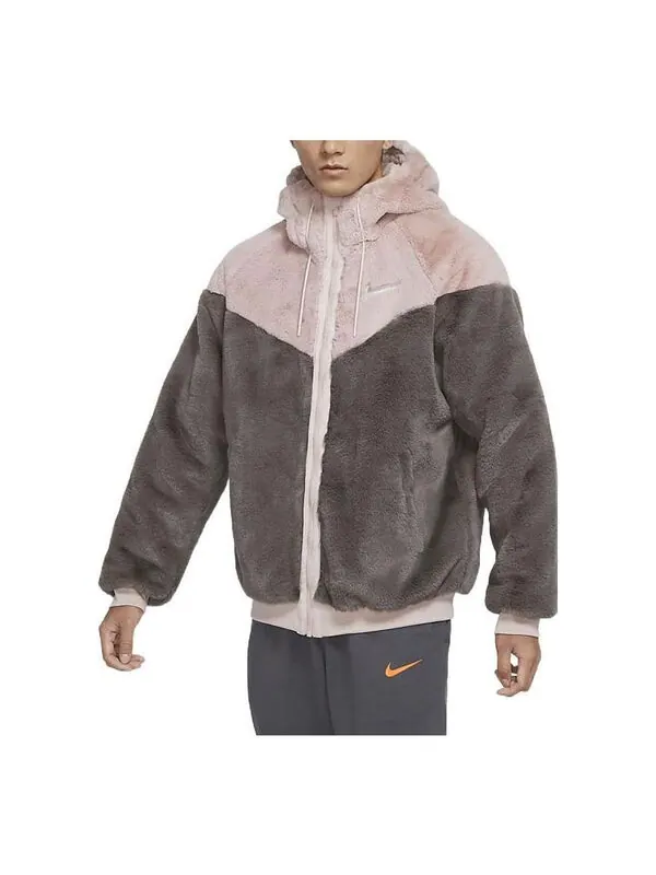 Куртка Men's Nike Sportswear Windrunner Drawstring Fleece Stay Warm Colorblock Logo Hooded Jacket — изображение 1 из 3