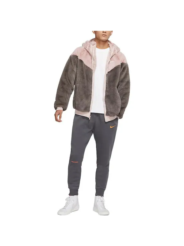 Куртка Men's Nike Sportswear Windrunner Drawstring Fleece Stay Warm Colorblock Logo Hooded Jacket — изображение 3 из 3