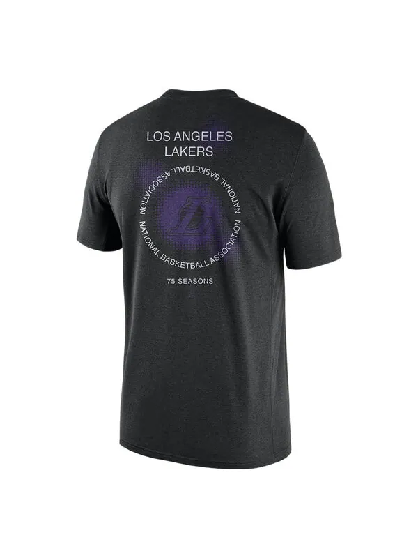 Футболка Nike x NBA Crossover Los Angeles Lakers Courtside Pattern Printing Round Neck Short Sleeve — изображение 1 из 4
