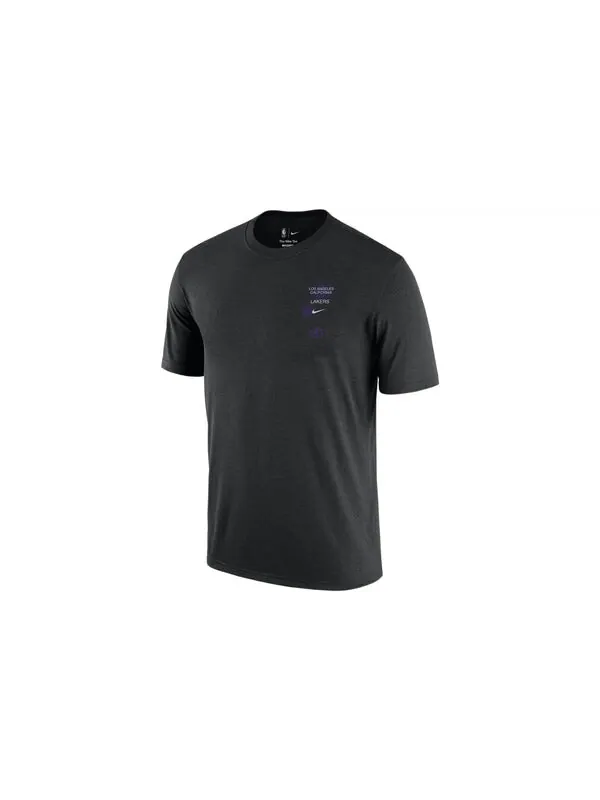 Футболка Nike x NBA Crossover Los Angeles Lakers Courtside Pattern Printing Round Neck Short Sleeve — изображение 2 из 4
