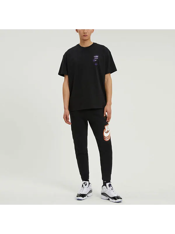 Футболка Nike x NBA Crossover Los Angeles Lakers Courtside Pattern Printing Round Neck Short Sleeve — изображение 3 из 4