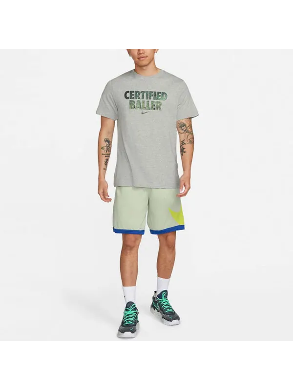 Шорты loose fit quick dry large logo breathable basketball shorts green Nike — изображение 2 из 3, мульти