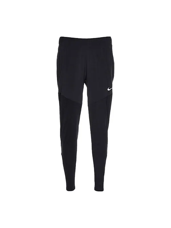 Брюки dri-fit essential quick-dry tight running sports fitness pants black Nike — изображение 1 из 4, черный