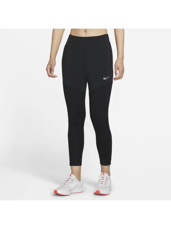 Брюки dri-fit essential quick-dry tight running sports fitness pants black Nike — изображение 3 из 4, черный