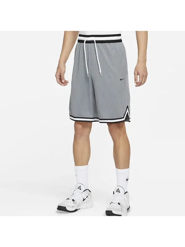 Шорты dri-fit lacing knit loose shorts gray Nike — изображение 3 из 4, серый