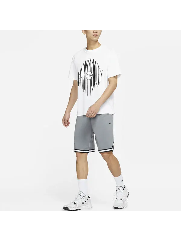 Шорты dri-fit lacing knit loose shorts gray Nike — изображение 4 из 4, серый