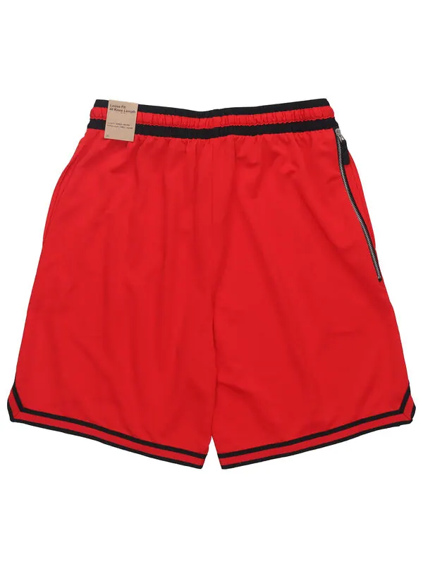 Шорты men's stripe lacing sports red shorts Nike — изображение 3 из 4, красный