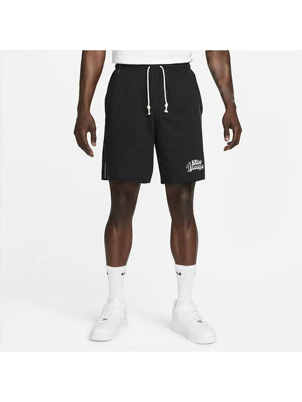 Шорты solid color lacing elastic breathable sports shorts black Nike — изображение 3 из 3, мульти